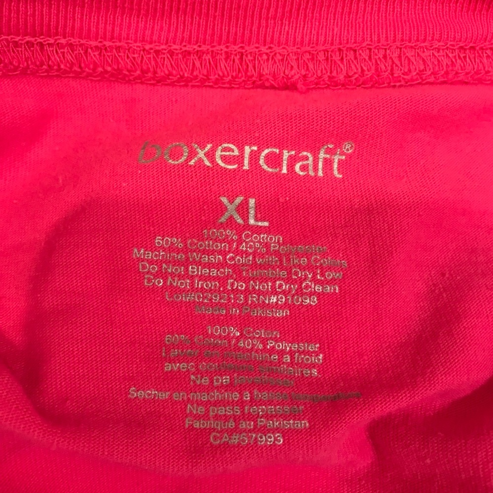 I Love Dogs Oversized Jersey Graphic Tee Adult Size XL Heavy Cotton Pink Grey - Picture 4 of 14